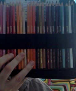 Speedball Art Products Genuine Leather Storage Case for Pencils, Markers, Pens and Art Supplies (Holds Up to 120 Standard Pencils, Black) 120 Pencil Capacity 47 61q QuKXz4L