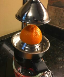 New Star Foodservice 46878 Commercial Citrus Juicer, Enameled Black 61 61q04B6ADhL