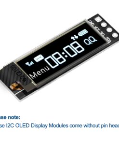 Alternative view of MakerFocus 2pcs I2C OLED Display Module 0.91 Inch I2C SSD1306 OLED Display Module White I2C OLED Screen Driver DC 3.3V~5V for Ar duino