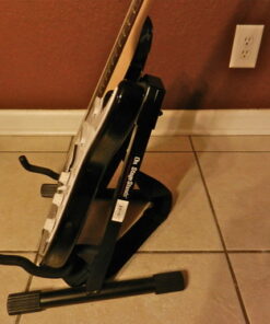 On-Stage GS7462B Professional A-Frame Guitar Stand (Holds Electric, Acoustic, and Bass Guitars, Small Amps, and Mixers, Stepped Yoke, Nonslip Padding, Rubber Feet, Folding, Portable, Storage, Display) Black 25 61q0eCBaxAL