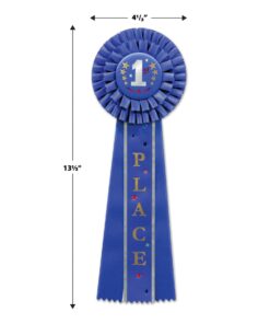 Beistle 1st Place Deluxe Rosette, (1 Count), 4.5 Inches by 13.5 Inches 13 61q10oJbEcL