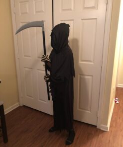 Kangaroo Grim Reaper Scythe Weapon – Prop for Halloween Parties – 40-inch Long Sickle for Kids and Adults – Costume Accessory – Plastic Prop 39 61q1F6lTnL