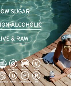 Better Booch Organic Kombucha - Probiotic & Antioxidant Rich Raw Sparkling Tea - Low Sugar, Vegan, Gluten Free - Gut Healing Active Cultures - Best Sellers Variety Pack, 16 Fl Oz Cans, 12-Pack 14 61q3RdmNGBL