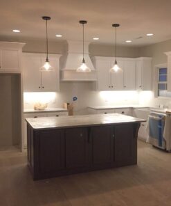 CLAXY Ecopower Industrial Edison Vintage Style 1-Light Pendant Glass Hanging Light Antique Bronze 28 61q6PXcHciL