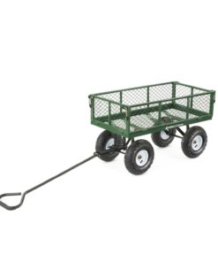 Gorilla Carts GOR400-COM Steel Garden Cart, Steel Mesh Removable Sides, 3 cu ft, 400 lb Capacity, Green 30 61q7CH3fp L
