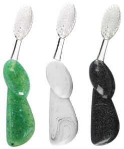 RADIUS Big Brush BPA Free & ADA Accepted Toothbrush Designed to Improve Gum Health & Reduce Gum Issues - Right Hand - Midnight Sky/Marble/Soda Pop Eco Grind - Pack of 3 Midnight Sky/ Marble/ Soda Pop Eco Grind 3 Count (Pack of 1) Big Brush Right Hand 11 61q7QU 9TL 1