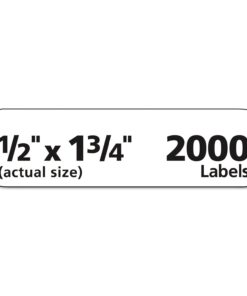 AVERY 5267 Easy Peel Return Address Labels, Laser, 1/2 x 1 3/4, White (Pack of 2000), (Model: 05267) 2,000 labels 13 61q9BRgrpTL