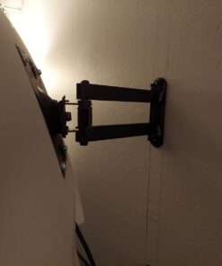 WALI TV Wall Mount Articulating LCD Monitor Full Motion 15 inch Extension Arm Tilt Swivel for Most 13 to 32 inch LED TV Flat Panel Screen with Mounting Holes up to 100x100mm (1330LM), Black 44 61qAX4x2sQL