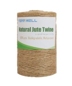 Tenn Well Natural Jute Twine, 500 Feet Long Brown Twine Rope for Crafts, Gift Wrapping, Packing, Gardening and Wedding Decor 1PC/500Feet 31 61qBz3ztPL
