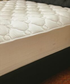 ExceptionalSheets Pillow Top Mattress Pad - Found in Marriott Hotels with Fitted Skirt and 18" Deep Pockets - Supportive Pillowtop Mattress Pad Cover with Cluster Fiber - Queen Size 58 61qDlNYynoL