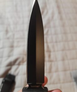 Kershaw Secret Agent (4007); Concealable Boot Knife with Strong Single Edge 4.4 Inch 8Cr13MoV Steel Blade; Arrives with Dual Carry Molded Sheath and Stealthy Non-Reflective Black Oxide Finish, 3 OZ 36 61qEE1hg8aL