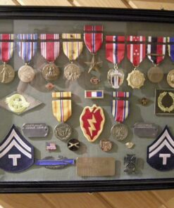 Large 19"X 14" Pin Display Case Medal Shadow Box with 98% UV Protection for Military Medals, Beach Tags, Jewelry Pins, Pin Gift, Insignia Ribbons, Pin Collectibles Black Finish 42 61qFfFfUtSL