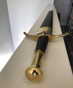 Medieval Warrior The Mercenary Sword Full Tang Tempered Hand Forged Blade with Leather Scabbard 45 61qHS89zeL