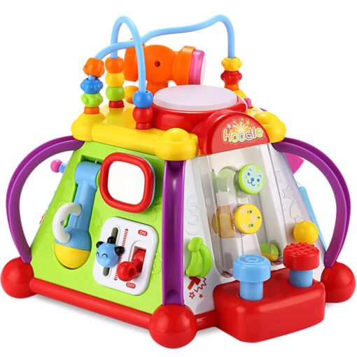 Liberty Imports 15-in-1 Musical Activity Cube Educational Game Play Center Baby Toddler Toy with Lights and Sounds for Early Learning and Development