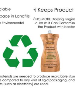 DELUGE - Body Butter- Afterglow -100% Natural. Shea Butter, Coconut Oil, Hemp Seed Oil, Avocado Oil, Jojoba Oil. 6 oz. 12 61qIsq0xXL