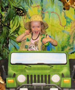 Beistle Jungle Trees Wall Backdrop, 4’ x 30’ – Photo Backdrop, Easy to Adhere Wall Covering, Tropical Party Decorations, Jungle Party Decorations, Greenery Backdrop, Party Decor 33 61qIwiIBGyL