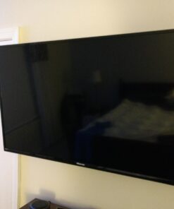 WALI Tilt TV Wall Mount Bracket for Most 26-55 inches LED, LCD, OLED Flat Screen TVs up to 99lbs with Mounting Holes 100x100mm to 400x400mm (TTM-1), Black 47 61qLw2u6rtL