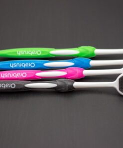 Orabrush Tongue Scraper, Tongue Cleaner Helps Fight Bad Breath, 4 Tongue Scrapers 4 Count (Pack of 1) Multicolored 45 61qMYAp5jL