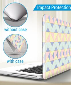 IBENZER Compatible with MacBook Pro 13 Inch case A1278 Release 2012-2008, Plastic Hard Shell Case with Keyboard Cover for Apple Old Version Mac Pro 13 with CD-ROM, Angle Quartz, P13AGQZ+1A For Previous Generation MacBook Pro 13'' A1278 9 61qMu0kHucL