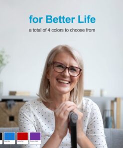 REHAND Walking Cane - Foldable, Adjustable, Collapsible Walking Canes for Men & Women, Pivot Tip, with Travel Bag | Walking Sticks for Seniors & Adults Ocean Blue 70 61qOjuUl0YL