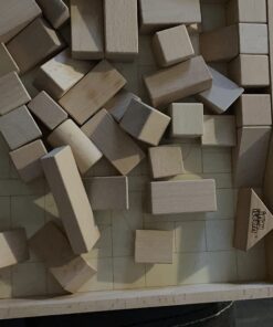 iPlay, iLearn Toddler Wooden Building Block Toys, 72 PCS Kids Natural Wood Stacking Blocks Set Standard Unit, Preschool Kindergarten Montessori Toy, Birthday Gift for Age 2 3 4 5 6 Year Old Boy Girl 32 61qQfNhdgBL