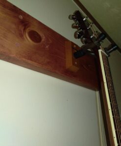 Ohuhu Guitar Wall Mount Hanger: 4-Pack Rotatable Hardwood Guitar Hangers with Screws-Adjustable Stopper Guitar Mount Hook Holder Stand for Ukulele Bass Electric Acoustic Guitar Banjo Mandolin-Wood Wood 38 61qR8fwuQhL