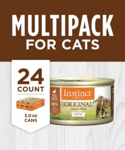 Instinct Original Grain Free Real Duck Recipe Natural Wet Canned Cat Food, 3 oz. Cans (Case of 24) 3 Ounce (Pack of 24) 15 61qSghJMNL
