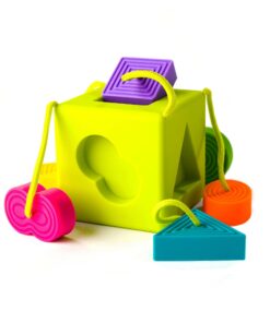 Alternative view of Fat Brain Toys OombeeCube - Travel-Friendly Shape-Sorter for Babies & Toddlers OoombeeCube