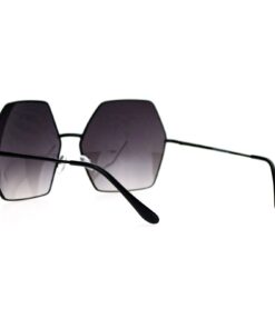 SA106 Mirrored Lens Octagon Oversize Designer Fashion Sunglasses Black 11 61qYSHcBFWL
