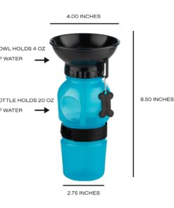 Highwave AutoDogMug Dog Water Bottle BPA-Free Portable Dog Water Bottle | Leak-Proof Portable Dog Water Bottle for Hiking and Traveling | Dish-Washer Safe, 20 oz Blue 22 61qZNeth0L