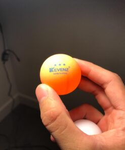 KEVENZ 60-Pack 3 Star Ping Pong Balls, 40+mm Advanced Table Tennis Ball, Bulk Outdoor Ping Pong Balls, Orange A, Orange, 60-Pack 19 61qavYViEZL