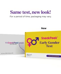 SneakPeek® DNA Test Gender Prediction - Know Baby’s Gender at 6 Weeks with 99.9% Accuracy¹ - Lab Fees Included - Early Boy or Girl Reveal Home Kit (Lancet) 21 61qbqQfqEL