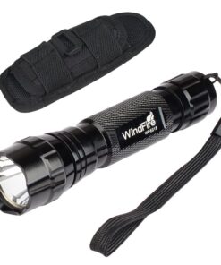 WindFire WF-501B Flashlights High 1200 Lumens Tactical Flashlight 1 Mode 3.7-18v High Powered Handheld Torch Water Resistant Portable with Holster Duty Belt Holder (Battery Not Included) 11 61qcpv31C7L