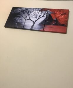 Wieco Art The Cloud Tree Wall Art Oil PaintingS Giclee Landscape Canvas Prints for Home Decorations, 3 Panels 12x16inchx3pcs (30x40cmx3pcs) 39 61qh5qNUcIL