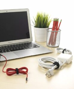 VELCRO Brand ONE WRAP Thin Ties | Strong & Reusable | Perfect for Fastening Wires & Organizing Cords | Black & Gray, 8 x 1/2-Inch | 25 Black + 25 Gray Ties 37 61qoRsR 3S