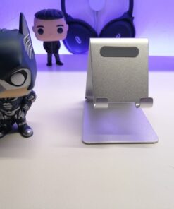 Lamicall Cell Phone Stand, Desk Phone Holder Cradle, Compatible with Phone 12 Mini 11 Pro Xs Max XR X 8 7 6 Plus SE, All Smartphones Charging Dock, Office Desktop Accessories - Silver Sliver 44 61qpja9785L