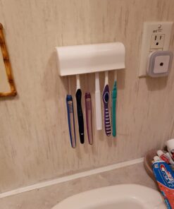 Eslite Toothbrush Holder with Cover (Ivory White) 46 61qsHILsP5L