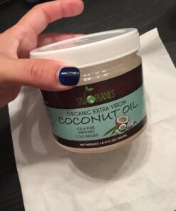 Sky Organics Organic Extra Virgin Coconut Oil for Hair & Skin, 100% Pure & Cold-Pressed USDA Certified Organic to Moisturize, Soften & Nourish, 16.9 fl. Oz 16.9 Fl Oz (Pack of 1) 34 61qsLIXuxyL