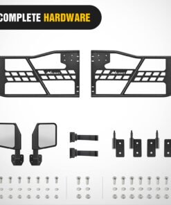 Nilight Off Road Front Tubular Doors with Side View Mirrors Compatible with 2018 2019 2020 2021 2022 2023 Wrangler JL 2020 2021 2022 2023 Gladiator JT 2 Door Only, 2 Years Warranty 2 Front Tubular Doors 2018-2023 JL/JT 10 61qsSghY5qL