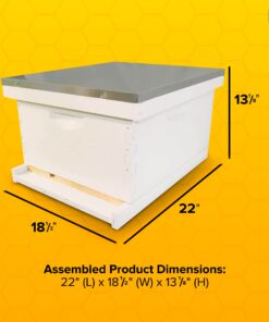 Alternative view of Mann Lake Complete Bee Hive Kit, Fully Assembled Beginner-Friendly Bee Hive Starter Set with Hive Body & 10 Frames 1