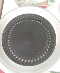 Kitchen + Home Stove Top Smokeless Grill Indoor BBQ, Stainless Steel with Double Coated Non Stick Surface Stove Top Grill 57 61quiezyJtL