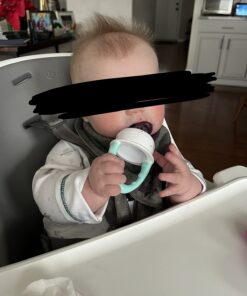 Dr. Brown's Designed to Nourish, Fresh Firsts Silicone Feeder, Mint & Gray, 2 Count 2 Pack, Mint & Gray 28 61qvBlYwkyL