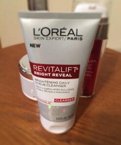 L'Oreal Paris Skincare Revitalift Bright Reveal Facial Cleanser with Glycolic Acid, Anti-Aging Daily Face Cleanser to Exfoliate Dullness and Brighten Skin, 5 Fl Oz (Pack of 1) 5 Fl Oz (Pack of 1) 33 61qvXoO4XbL