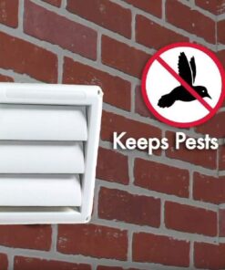 6'' Dryer Vent Cover Outdoor, Dryer Louver Vent Cover for Exterior Wall (Total Unit Size 8 Inches x 8 Inches) 1 Plastic 11 61qxsZHCGHL