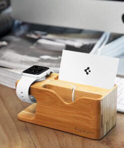 Spigen S370 Designed for Apple Watch Stand and Cell Phone Stand for Any Apple Watch Series and Phone 27 61qyK9L3vOL