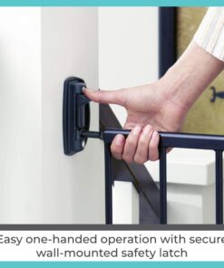 Alternative view of Toddleroo by North States 47.85" Wide Easy Swing & Lock Baby Gate - Series 1: Ideal for Wider Areas and stairways. Hardware Mount. Fits Openings 28.68" - 47.85" Wide (31" Tall, Matte Bronze)