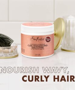 Shea Moisture Curly Hair Products, Coconut & Hibiscus Curl Enhancing Smoothie with Shea Butter, Sulfate Free, Paraben Free Hair Cream for Anti-Frizz, Moisture & Shine, Family Size, 16 Fl Oz 16 Ounce (Pack of 1) 21 61qzMweLzqL