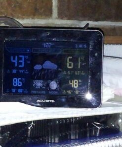 AcuRite 02027A1 Color Weather Station with High Low Temperature and Humidity with Moon Phase, Dark Themed (02027A), Black Display 49 61qzRS27tzL