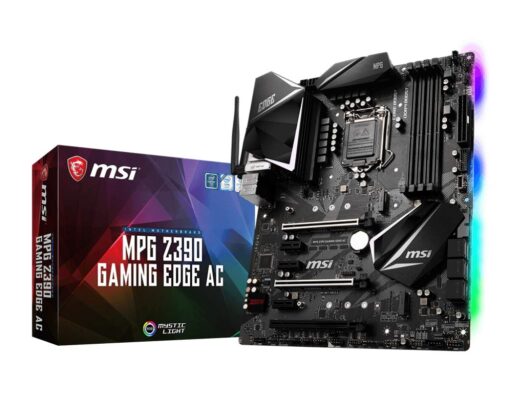 MSI MPG Z390 Gaming Edge AC LGA1151 (Intel 8th and 9th Gen) M.2 USB 3.1 Gen 2 DDR4 HDMI DP Wi-Fi SLI CFX ATX Z390 Gaming Motherboard