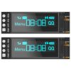 MakerFocus 2pcs I2C OLED Display Module 0.91 Inch I2C SSD1306 OLED Display Module Blue I2C OLED Screen Driver DC 3.3V~5V for Ar duino 51 61r0x40PsUL